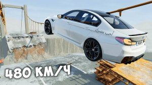 ВПЕРВЫЕ ПРОБУЮ ПЕРЕЛЕТЕТЬ ОГРОМНЫЙ РАЗРУШЕННЫЙ МОСТ НА МАКСИМАЛЬНОЙ СКОРОСТИ В BEAM NG DRIVE