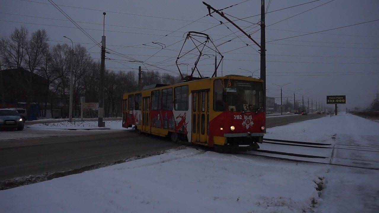 Трамваи Tatra T6B5SU-3182 и Tatra T6B5SU-3168