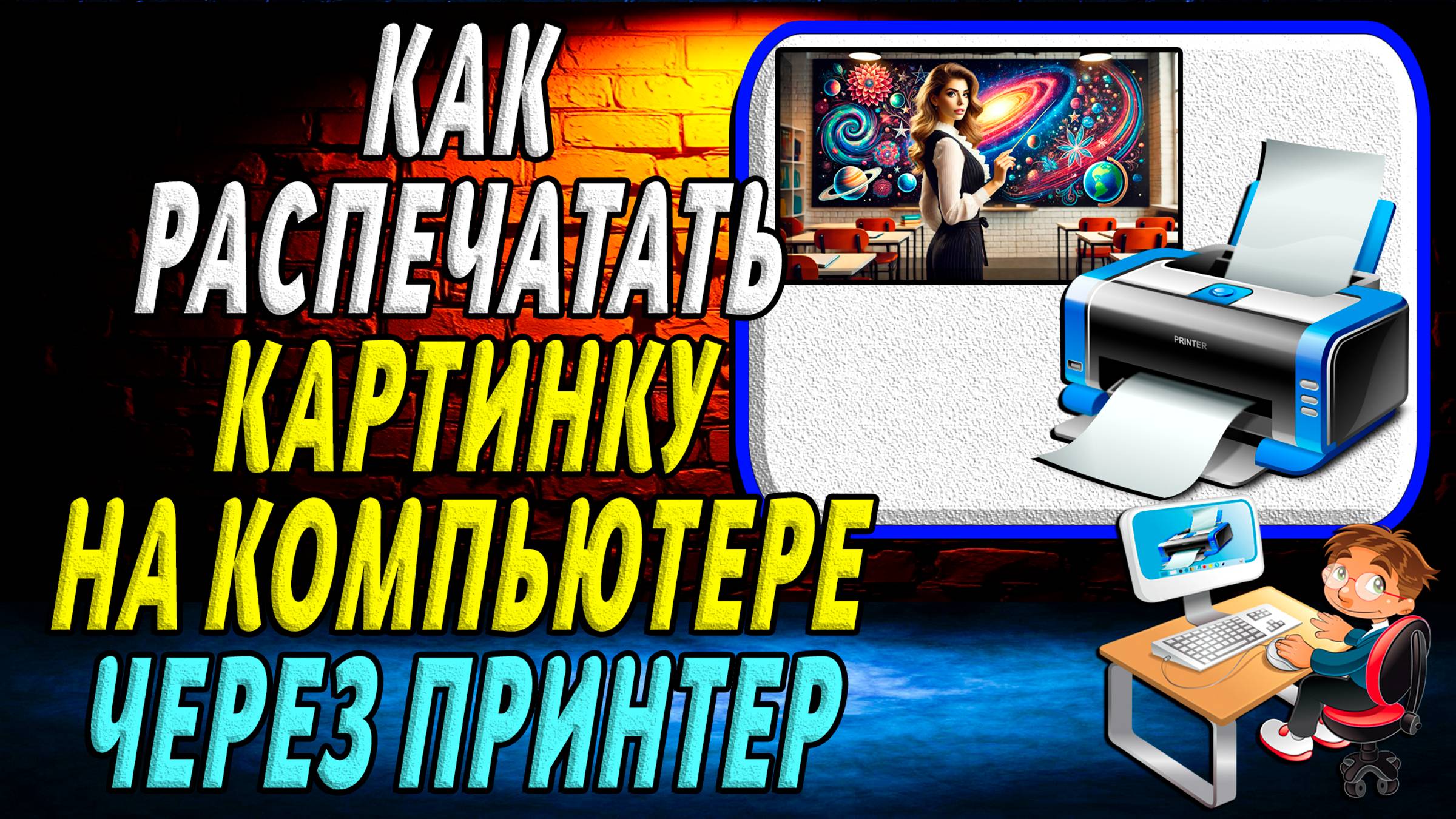 Как распечатать картинку на компьютере через принтер смотреть онлайн