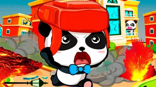 Малыш Панда Попал в Землетрясение.Выручим панду.Спасайся кто Может.Мультфильм Про панду(panda)