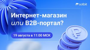 Интернет-магазин vs B2B-портал! Что выбрать для B2B-продаж?