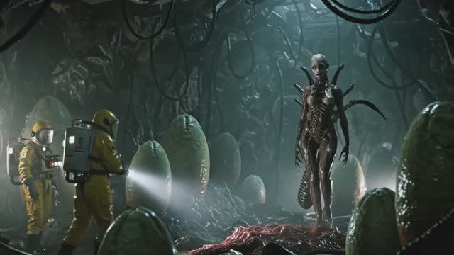 Woman Infecter Xenomorph Bacteria -1950's Super Panavision 70 -1950