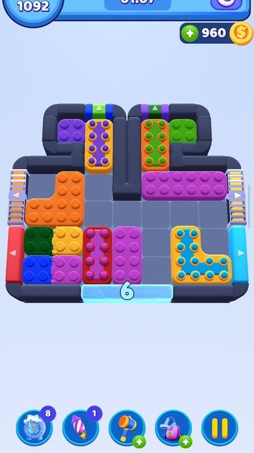 Color Block Jam 1092 уровень (комментарии приветствуются)))