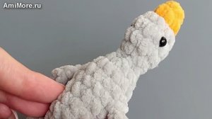 Амигуруми: схема Мини Гусик | Игрушки вязаные крючком