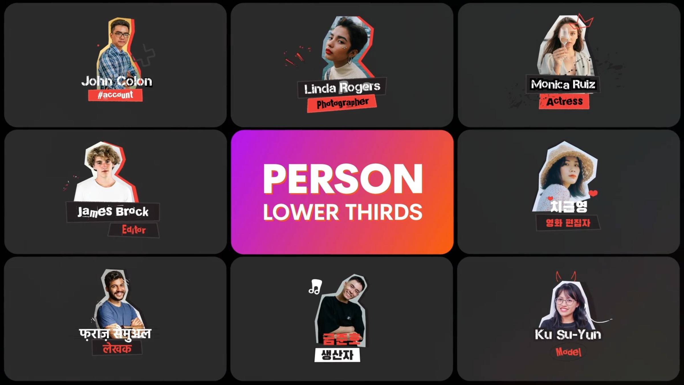 Люди на бумажке. Заставка с актерами в стиле Freeze Frame на заказ. Пример