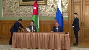 Церемония подписания Соглашения между Россией и Иорданией, Москва, 20 августа 2025 года