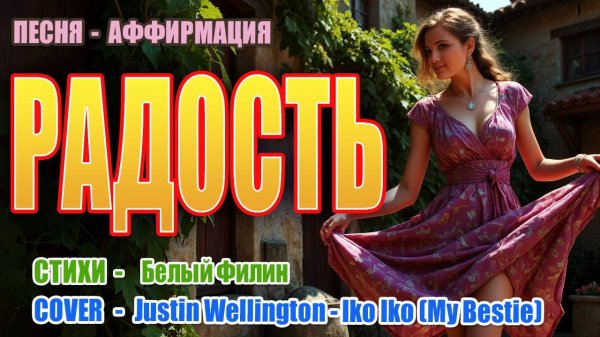 Радость! | Песня-Аффирмация на Латино-Американский мотив | Cover - Justin Wellington - Iko Iko