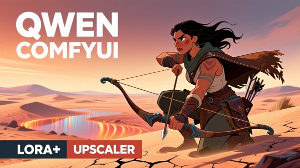 QWEN в ComfyUI — ПОЛНЫЙ ГАЙД: Установка, Настройка и Генерация картинок [Workflows Upscaler и I2I]