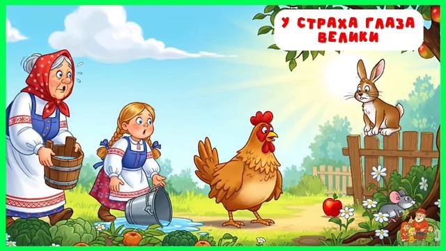 У страха глаза велики | аудиосказки | народные сказки | детские сказки онлайн | сказка | мультик смотреть онлайн