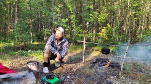 На Щучьих Озёрах | Рыбалка с ночёвкой в лесу. Щука и крупный окунь.