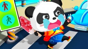 Малыш Панда Безопасность в Пути.Как Правильно Вести Малышу на Дороге.Мультик Игра