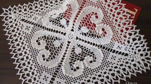 КВАДРАТНАЯ САЛФЕТКА С СЕРДЕЧКАМИ КРЮЧКОМ. ЧАСТЬ 1