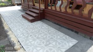 Укладка тротуарной плитки своими руками. Часть 4 - финишные работы.