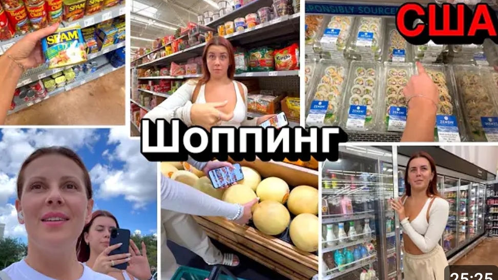 США ВЛОГ Шопинг с Лизой. Walmart Publix Семейный ВЛОГ смотреть онлайн
