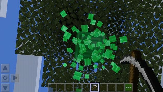 нашёл странную берёзу в майнкрафте