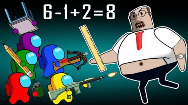 AMONG US ЕСТЬ ТЕ, КТО СПАСАЕТСЯ ОТ ВЕЛИКОГО ШКОЛЬНОГО ПРОРЫВА! смотреть онлайн