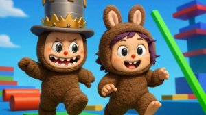 Папа и ДОЧКА ПРЕВРАТИЛИСЬ в ЛАБУБА! Две Лабубы ПОБЕГ только ВДВОЕМ! СВЯЗАНЫ одной ВЕРЕВКОЙ!