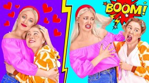 Сёстры: старшая и младшая 👭 Типичные моменты из жизни от 123 GO! 🎉