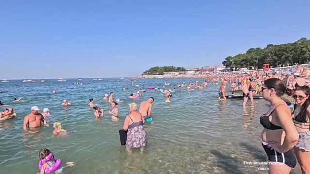 ДИВНОМОРСКОЕ 21.08.2025 ЧИСТОЕ МОРЕ И ПЛЯЖ, ЖАРА