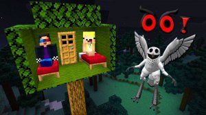 🌳ПОСТРОИЛИ ДОМ НА ДЕРЕВЕ 99 НОЧЕЙ В ЛЕСУ В МАЙНКРАФТ! MINECRAFT