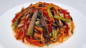 Самый ВКУСНЫЙ И БЮДЖЕТНЫЙ САЛАТ С БАКЛАЖАНАМИ - Круглый год! ОБЯЗАТЕЛЬНО попробуйте!