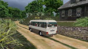 Поездка на Hyundai County Kuzbass по маршруту №113 по карте Большая Деревня 1.1