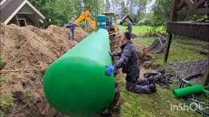 Монтаж газгольдера 10 кубов