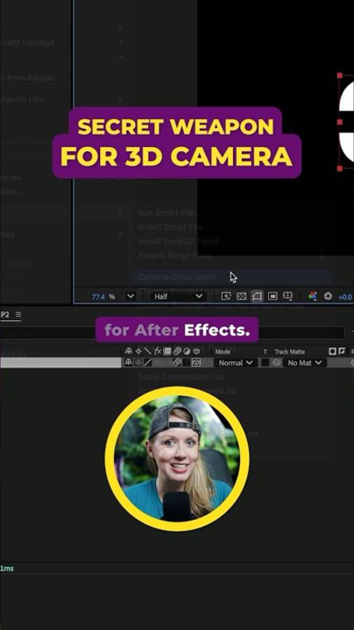 Бесплатный сценарий анимации камеры для After Effects