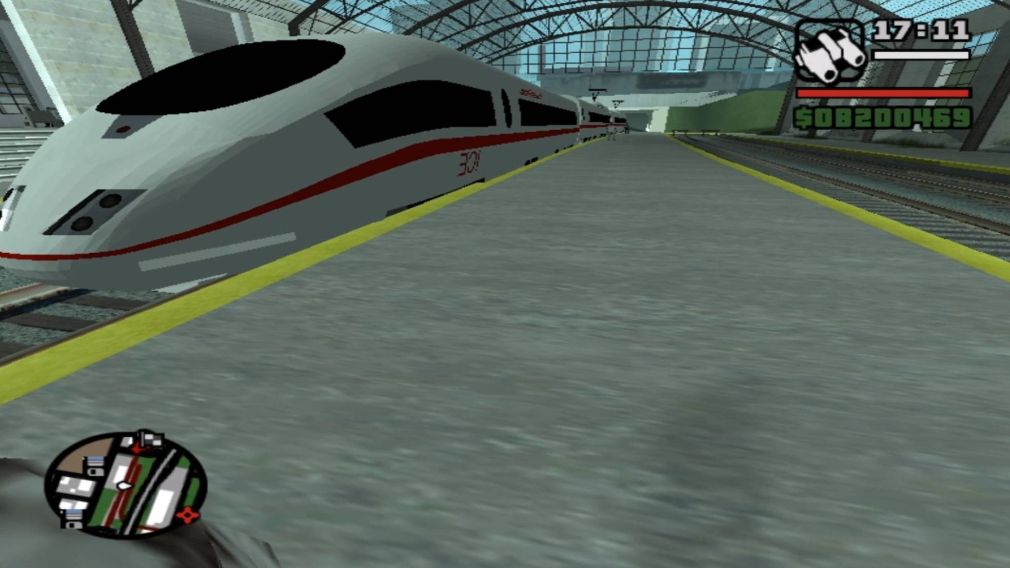 GTA San Andreas поезд похожий на Сапсан! смотреть онлайн