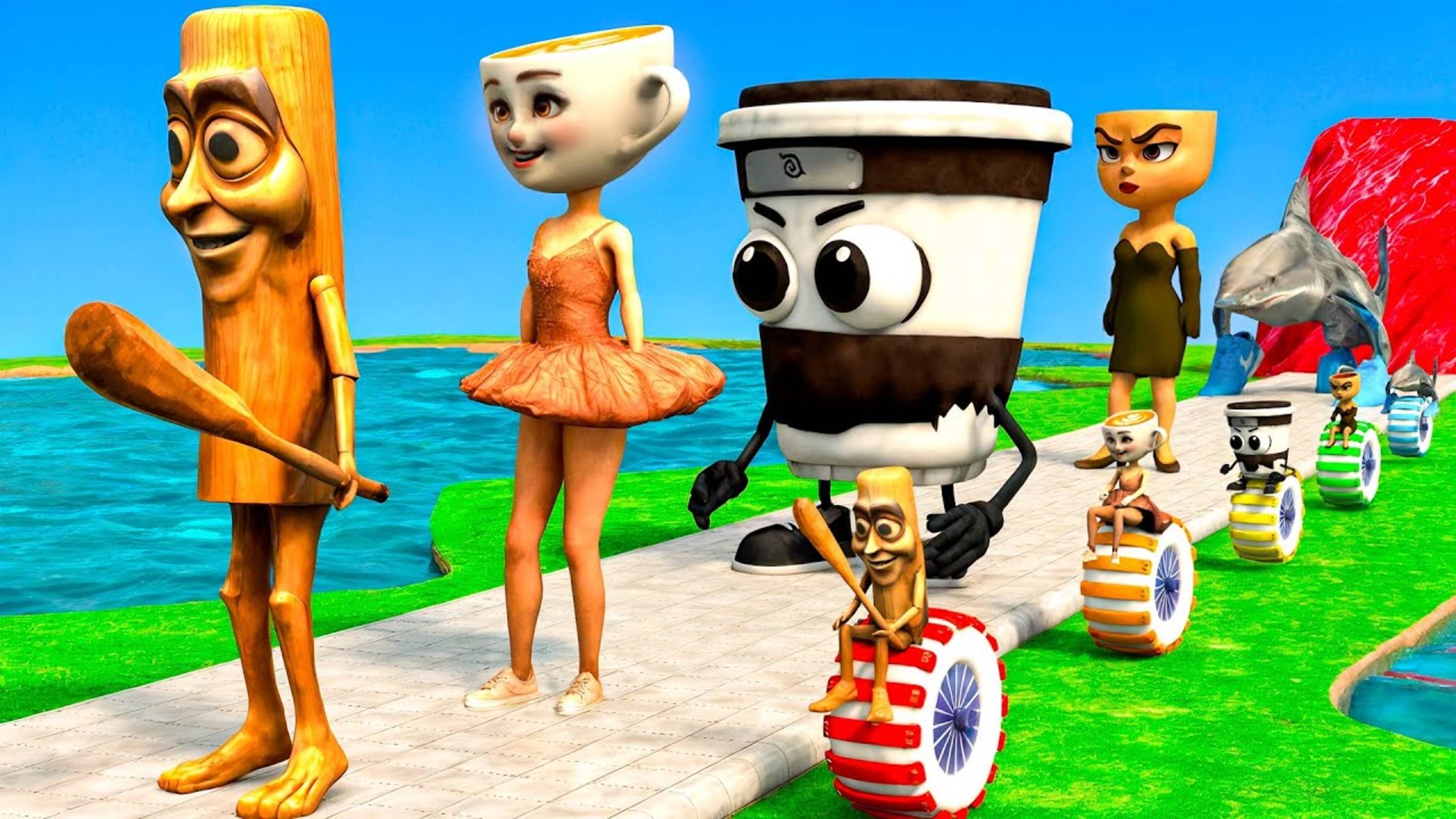 БРЕЙНРОТ: Tung Sahur, Ballerina Cappuccina и патапим — МЕМЫ, ГОРКИ, ШАРИКИ и МАШИНКИ!