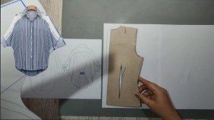 Моделирование. Блуза с рукавом летучая мышь и складкой по линии спинки. Выкройка № 1156.