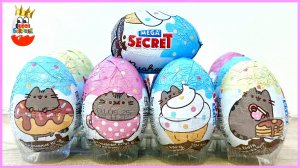 СЮРПРИЗЫ ПУШИН! Новая Коллекция Mega Secret, Pusheen в сладостях, 3Д игрушки