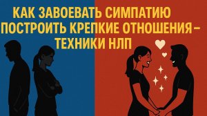Техники НЛП для любви и отношений от симпатии до глубокой связи