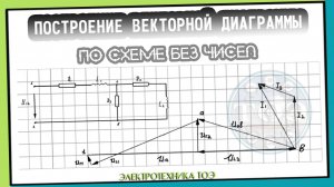 Векторная диаграмма - как она строится без чисел по схеме