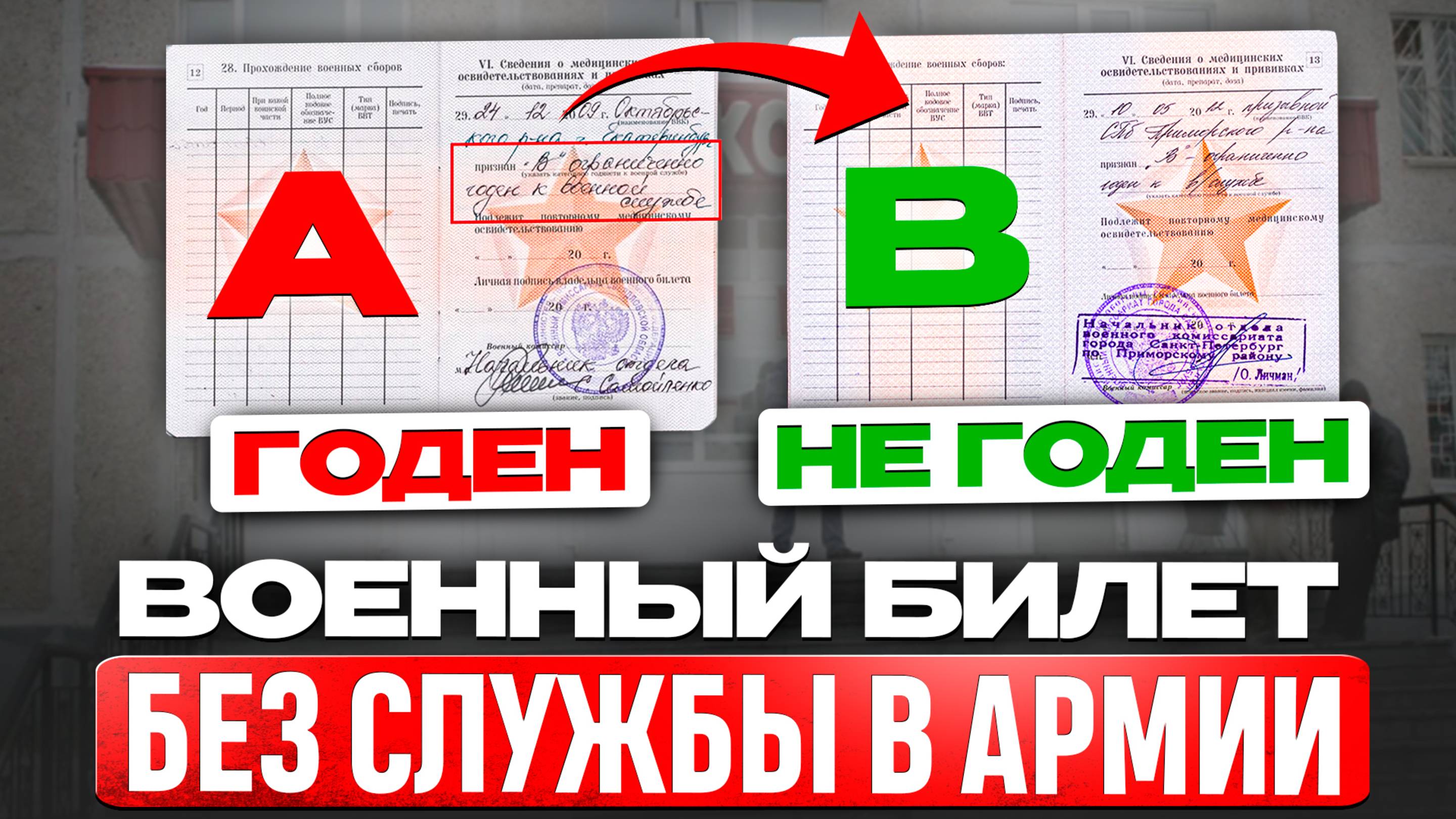 Как ИЗМЕНИТЬ категорию годности и ЛЕГАЛЬНО избежать призыва в армию?! смотреть онлайн