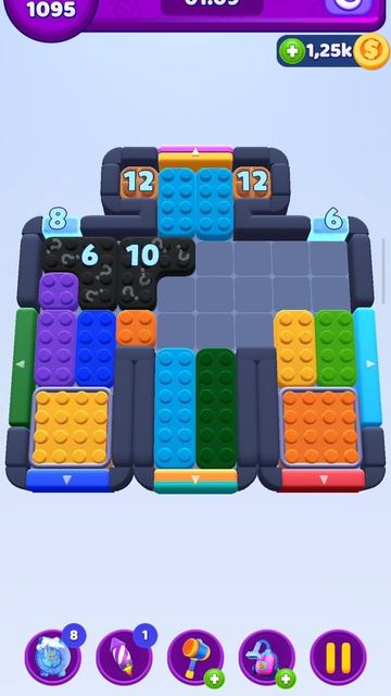 Color Block Jam 1095 уровень (комментарии приветствуются)))