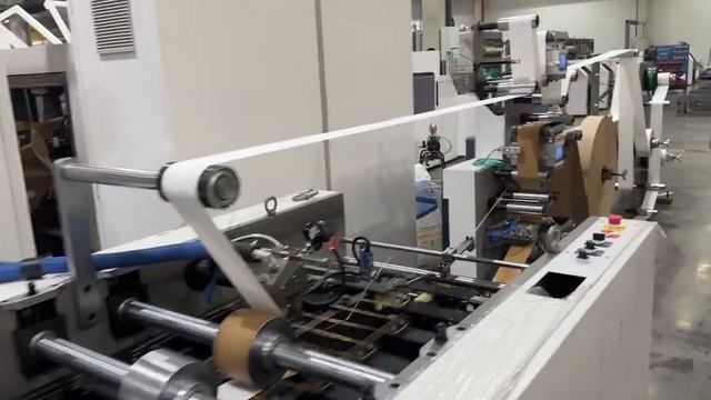 Take Away Delivery Food Paper Bag Machine 2-Color Inline Printing Machine #paperbagmachine смотреть онлайн