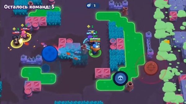 Напряженный бой в Shotdown Brawl Stars