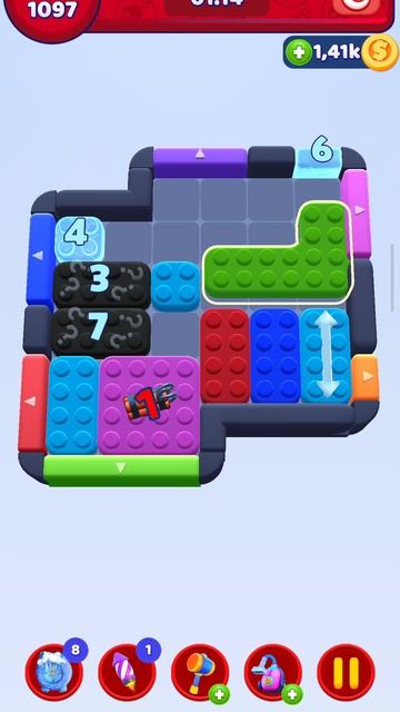 Color Block Jam 1097 уровень (комментарии приветствуются)))