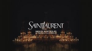 Показ мужской коллекции Saint Laurent зима 2025