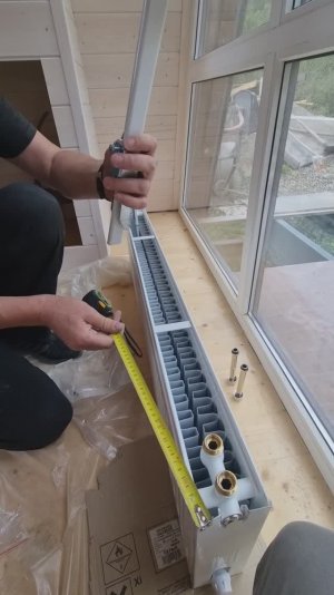 Установка Радиатора в Деревянном Доме...