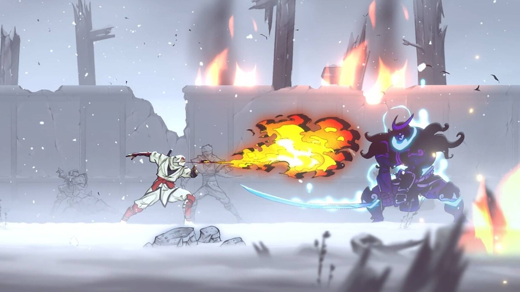 Shinobi: Art of Vengeance - геймплей - игра в жанре 2D-платформера смотреть онлайн