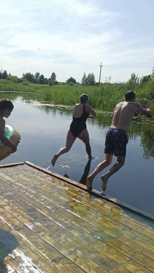 Прыжок в реку Лух