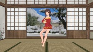 Miku Hatsune - White Happy (Megumin Dance)