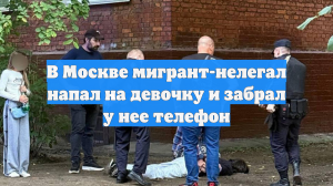 В Москве мигрант-нелегал напал на девочку и забрал у нее телефон