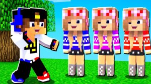 ВЫБЕРИ ПРАВИЛЬНУЮ ДЕВУШКУ ЧТОБЫ ВЫЖИТЬ в МАЙНКРАФТ ! НУБ И ПРО ВИДЕО ТРОЛЛИНГ MINECRAFT Евгенбро