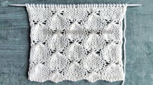 Эффектный узор спицами для вязания джемперов,  палантинов