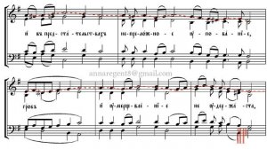 КОНДАК УСПЕНИЮ БОГОРОДИЦЫ, распев Киево-Печерской Лавры - Сопрановая партия