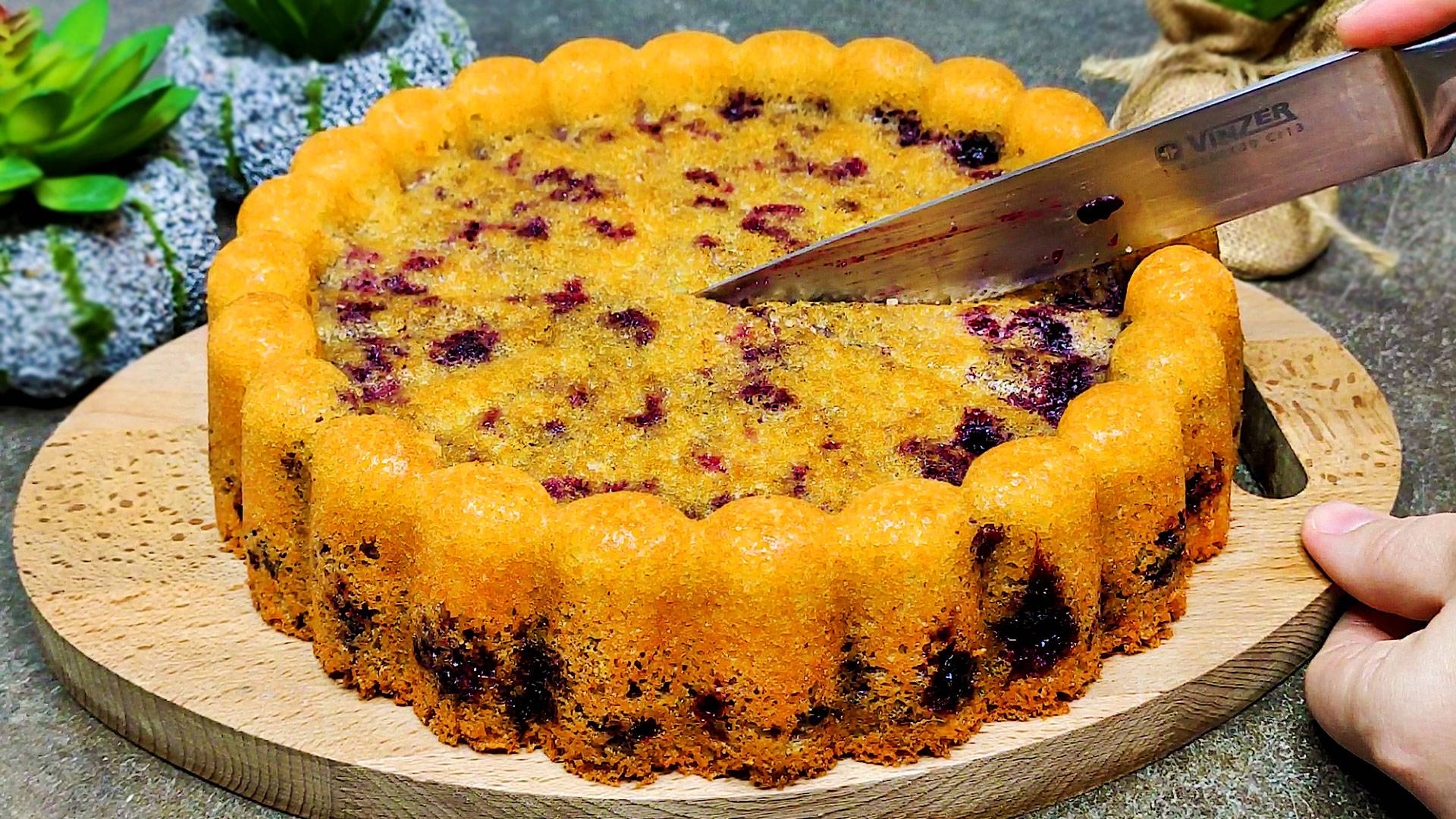 Нежный пирог к чаю за 5 минут! Всё смешал и в духовку смотреть онлайн