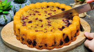 Нежный пирог к чаю за 5 минут! Всё смешал и в духовку